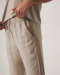 Splendid | Angie Straight Crotchet Pant - Fawn