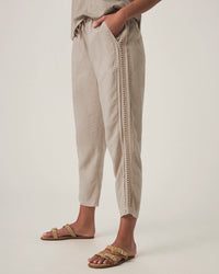 Splendid | Angie Straight Crotchet Pant - Fawn