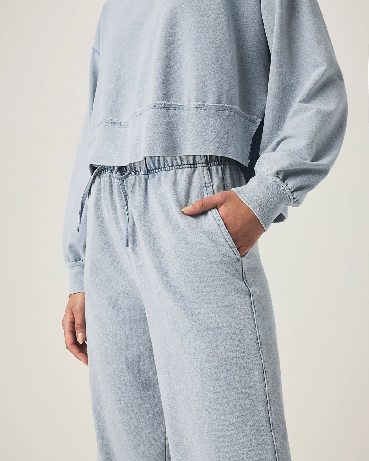 Splendid | Terry Pant - Bleached Indigo