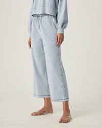 Splendid | Terry Pant - Bleached Indigo