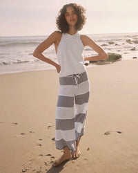 Splendid | Ronnie Sweater Pant - Ink Stripe