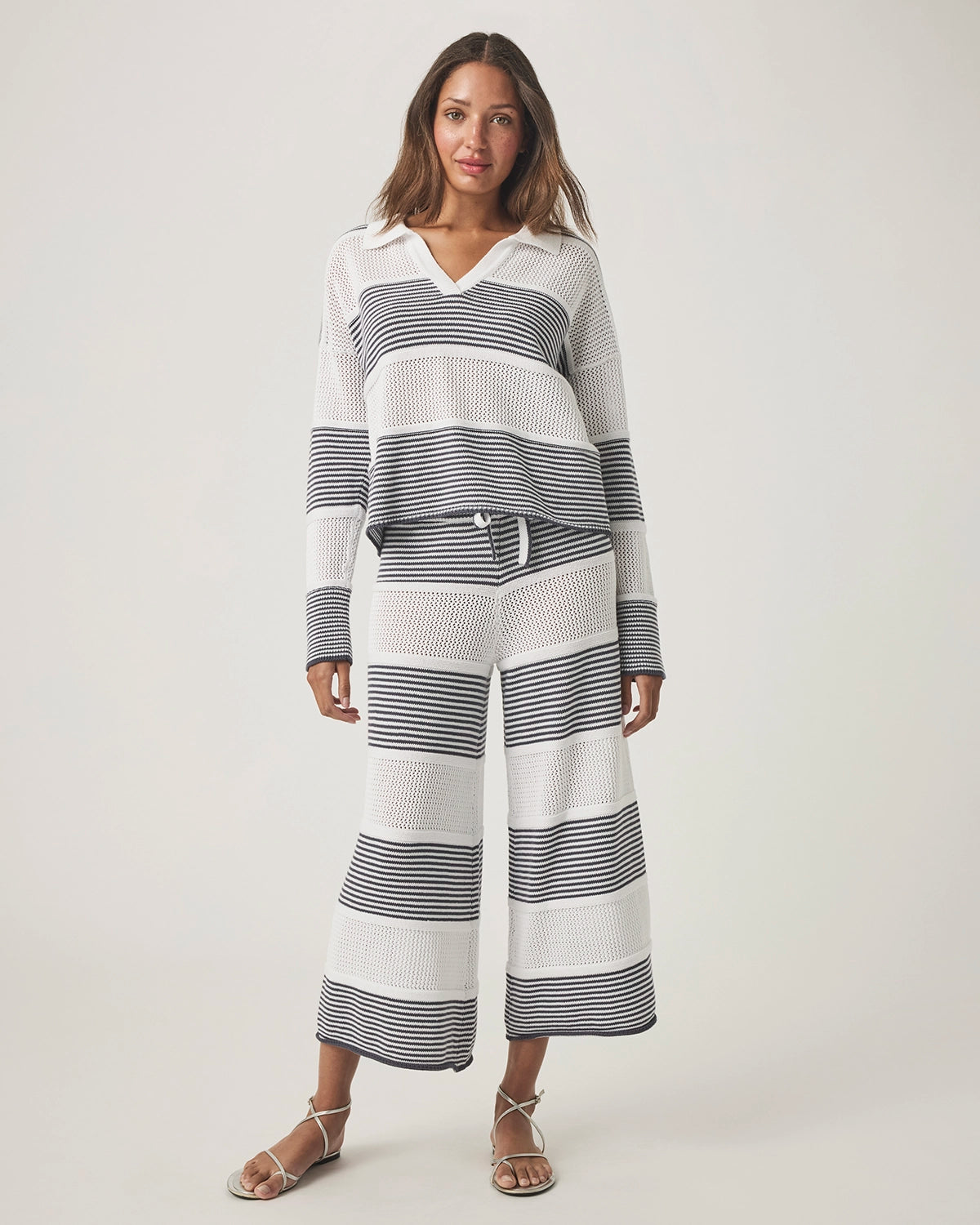 Splendid | Ronnie Sweater Pant - Ink Stripe