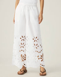 Splendid | Emma Eyelet Pant - White