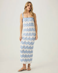 Splendid | Cove Sweater Dress - Steel Blue Stripe
