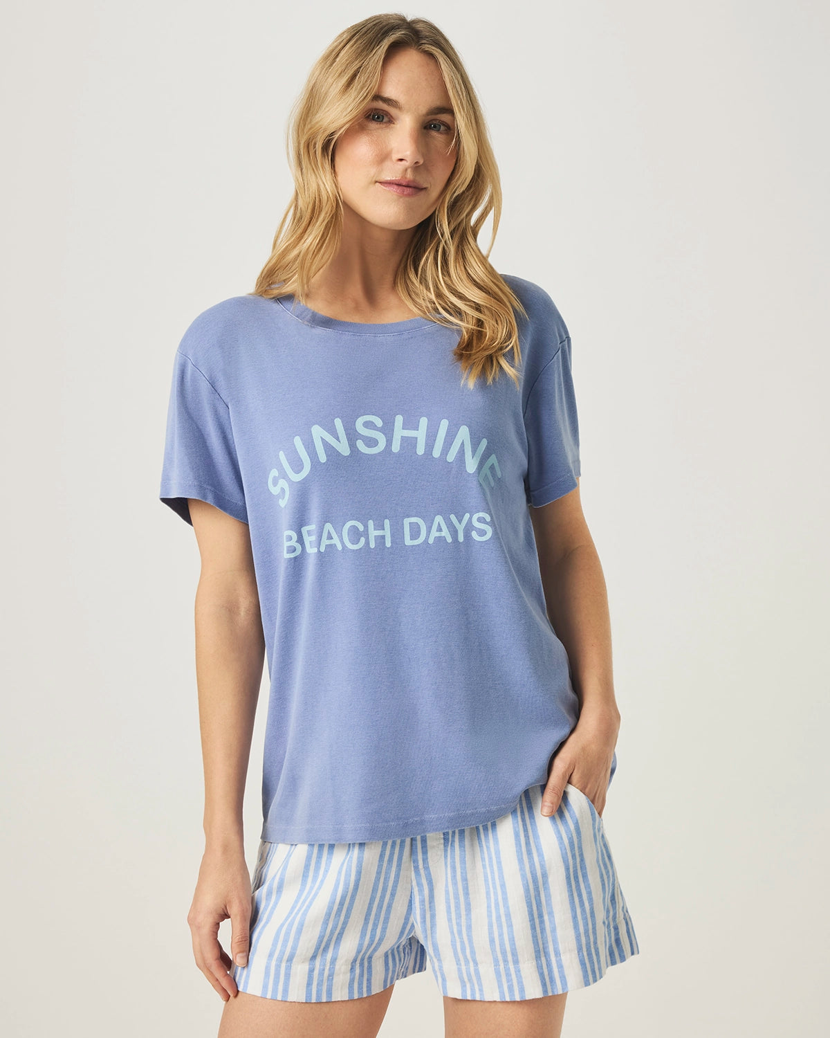 Splendid | Boxy Graphic Tee - Sunshine Beach