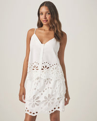 Splendid | Emma Eyelet Tank - White