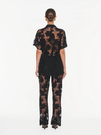 KIVARI | Jaxon Lace Shirt - Black Lace