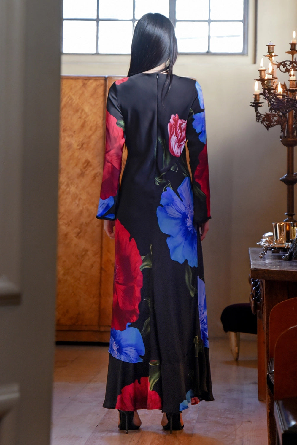 TRELISE COOPER | GLOW FOR IT DRESS - BLACK FLORAL