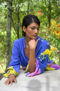 TRELISE COOPER | MY SHIFT TO YOU DRESS - COBALT FLORAL