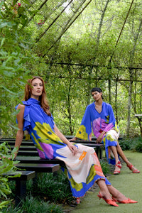 TRELISE COOPER | MY SHIFT TO YOU DRESS - COBALT FLORAL