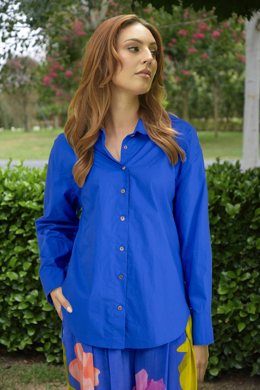 TRELISE COOPER | I'VE GOT YOUR BACK SHIRT - COBALT