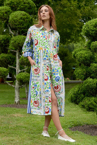 TRELISE COOPER | TIED EFFECTS DRESS - GARDEN FLORAL