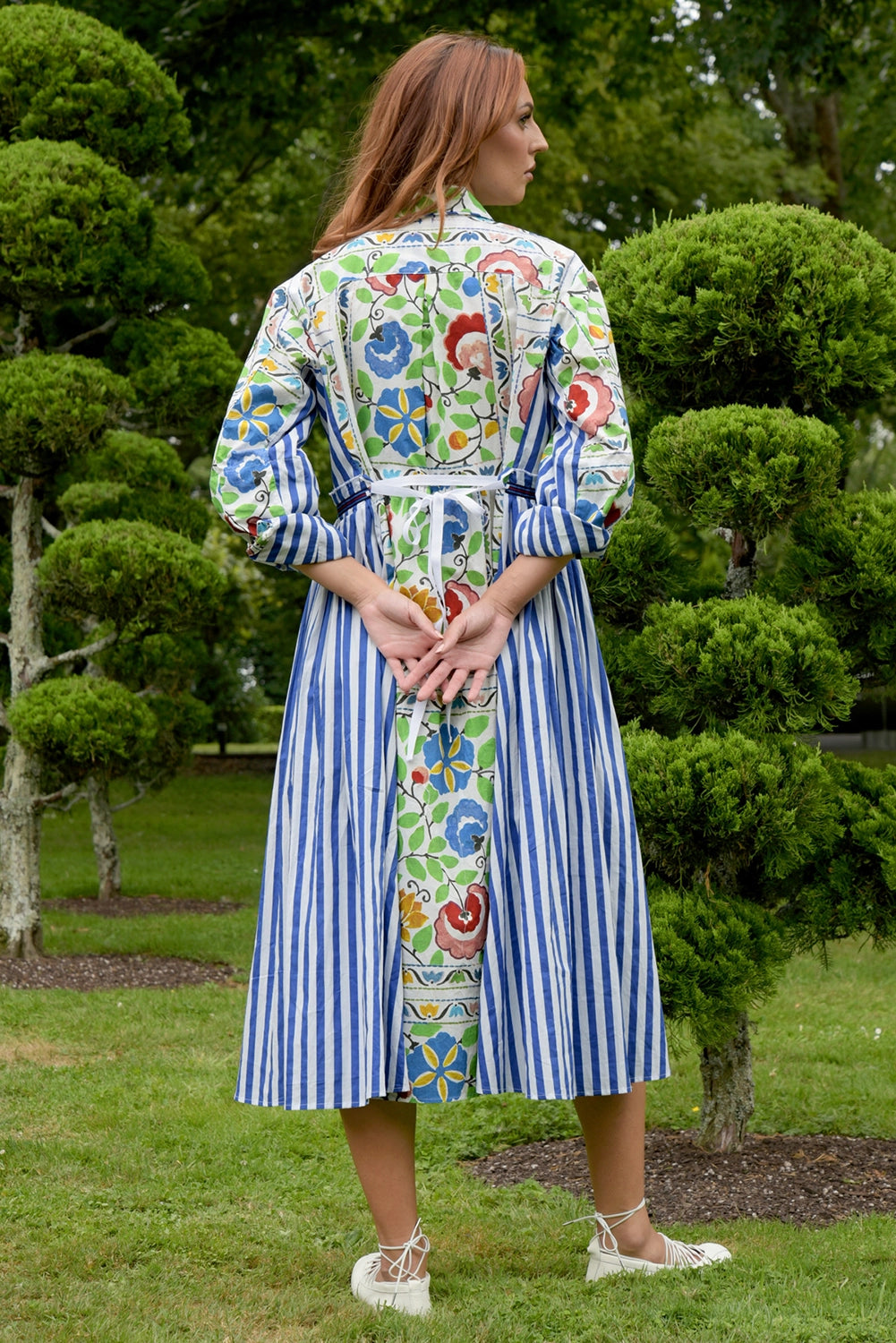 TRELISE COOPER | TIED EFFECTS DRESS - GARDEN FLORAL