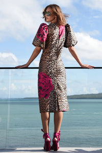 TRELISE COOPER | PARTY TIME DRESS - LEOPARD FLORAL