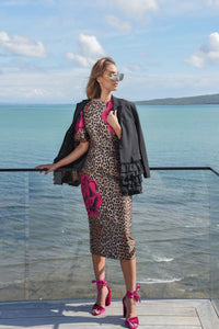 TRELISE COOPER | PARTY TIME DRESS - LEOPARD FLORAL