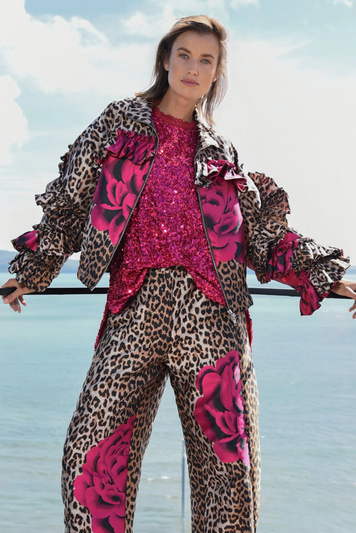TRELISE COOPER | WHAT FRILL IT BE JACKET - LEOPARD FLORAL