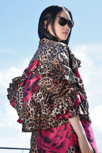 TRELISE COOPER | WHAT FRILL IT BE JACKET - LEOPARD FLORAL