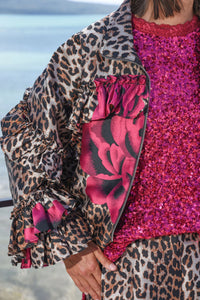 TRELISE COOPER | WHAT FRILL IT BE JACKET - LEOPARD FLORAL