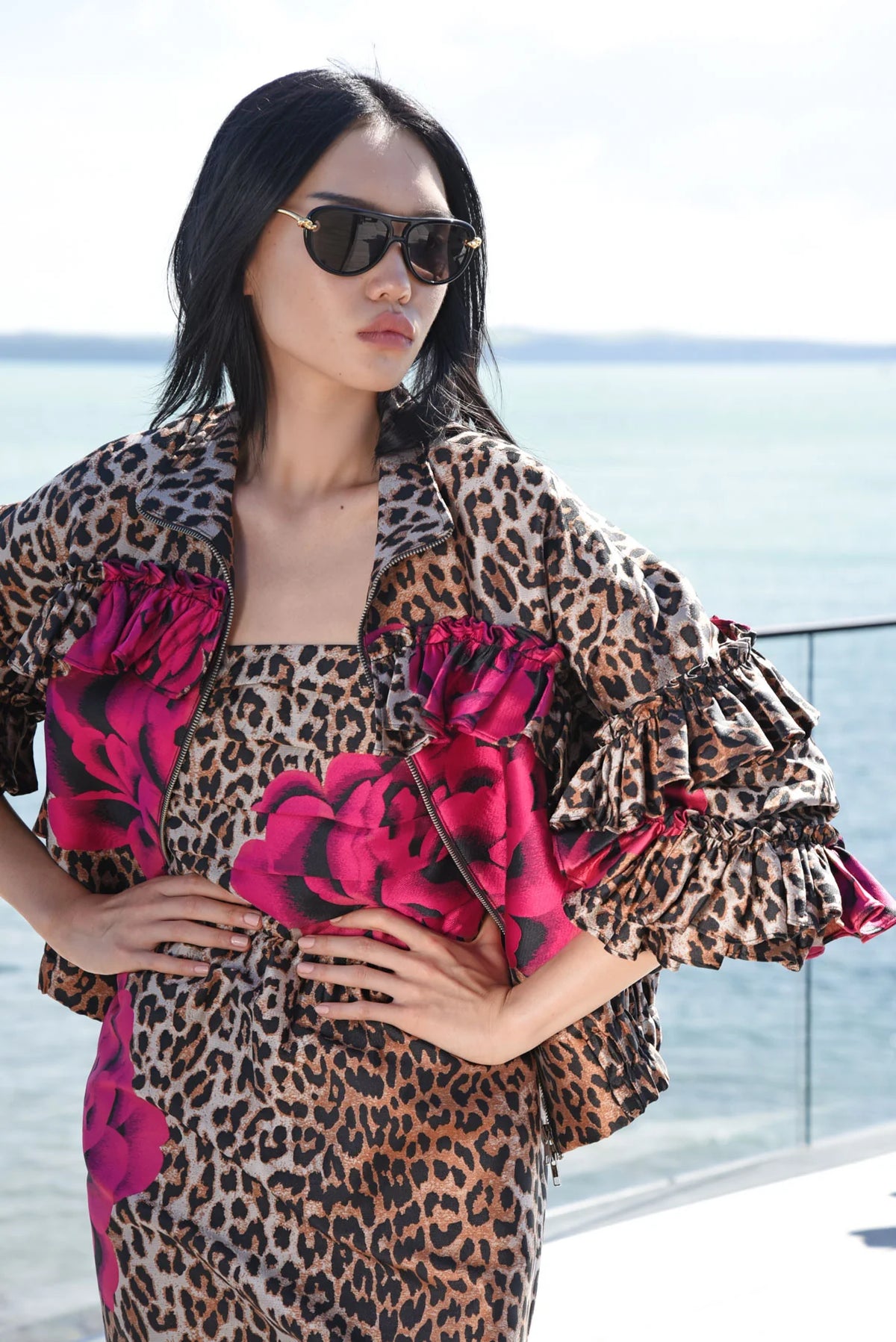 TRELISE COOPER | WHAT FRILL IT BE JACKET - LEOPARD FLORAL