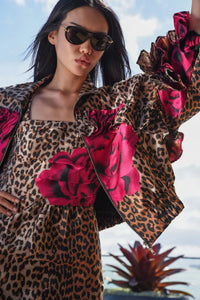 TRELISE COOPER | WHAT FRILL IT BE JACKET - LEOPARD FLORAL