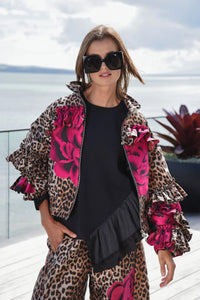 TRELISE COOPER | WHAT FRILL IT BE JACKET - LEOPARD FLORAL