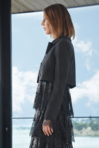 TRELISE COOPER | CROP AT NOTHING JACKET - BLACK