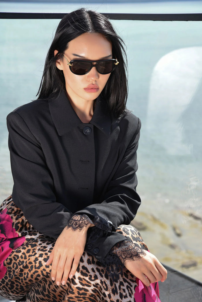 TRELISE COOPER | CROP AT NOTHING JACKET - BLACK