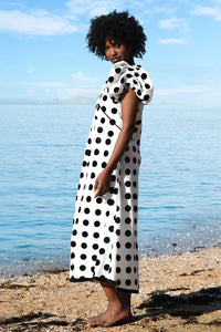 TRELISE COOPER | I MIGHT BE BIAS DRESS - WHITE/BLACK