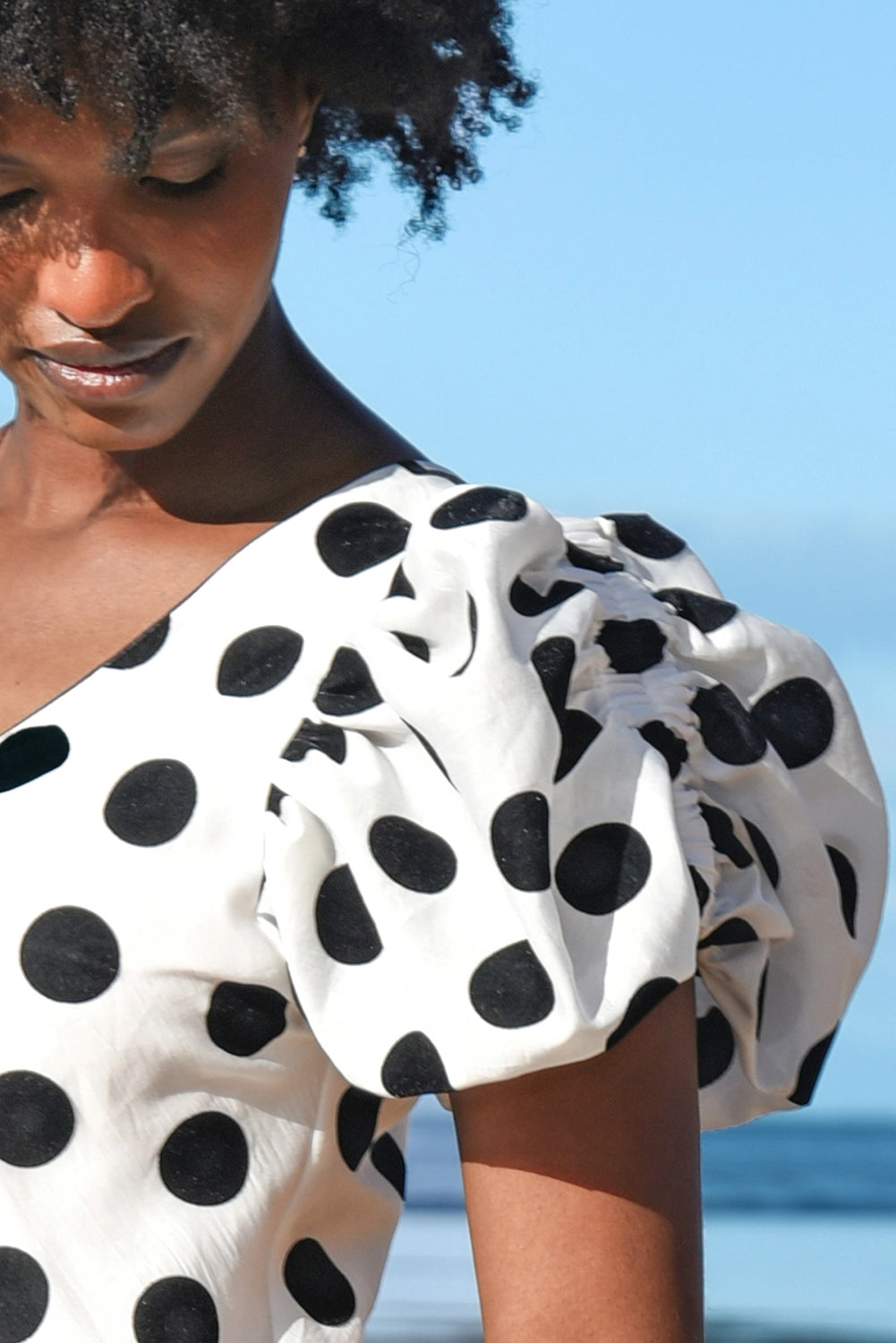 TRELISE COOPER | I MIGHT BE BIAS DRESS - WHITE/BLACK