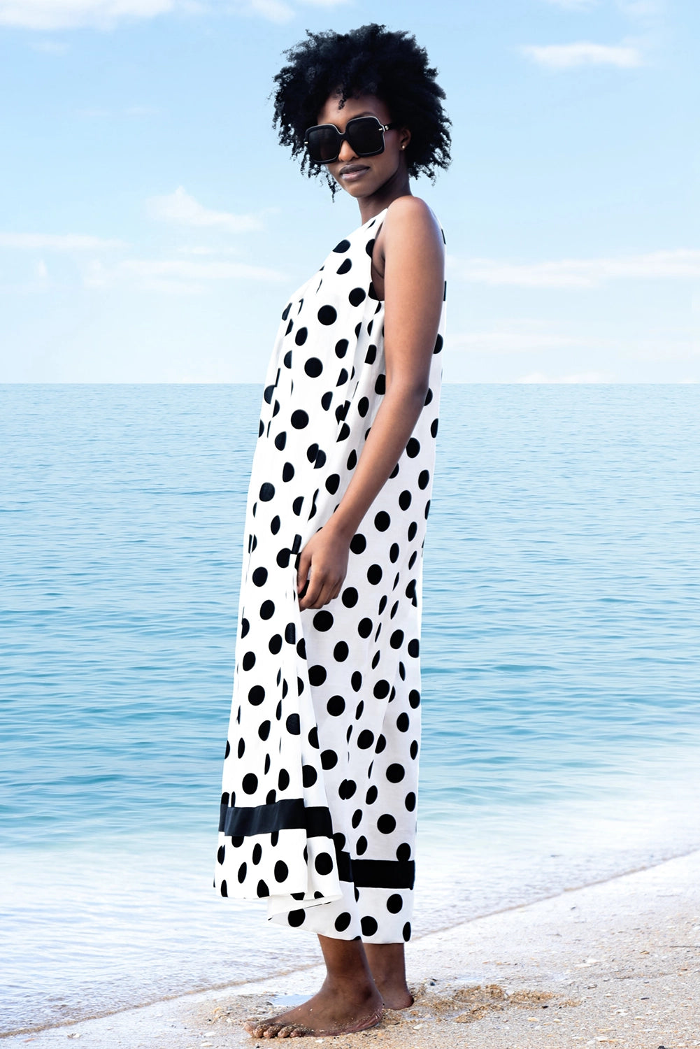 TRELISE COOPER | SCOOP DE DOO DRESS - WHITE/BLACK