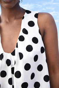 TRELISE COOPER | SCOOP DE DOO DRESS - WHITE/BLACK