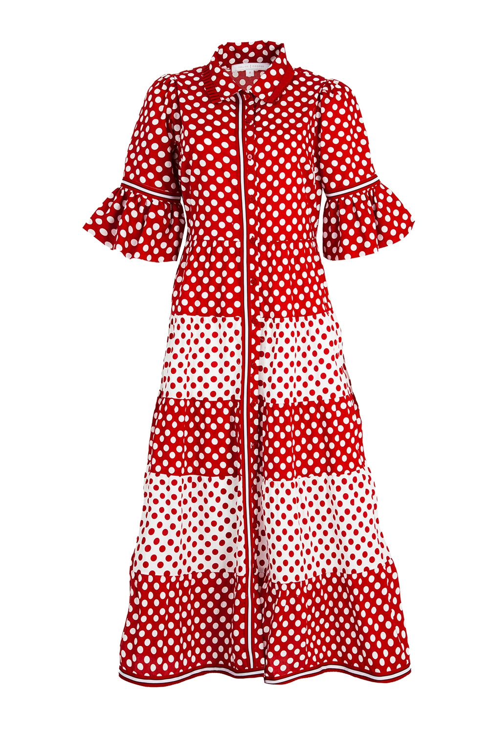 TRELISE COOPER | FLIRTY SHIRTY DRESS - RED/WHITE