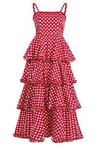 TRELISE COOPER | TIME TO FLOUNCE DRESS - RED/WHITE