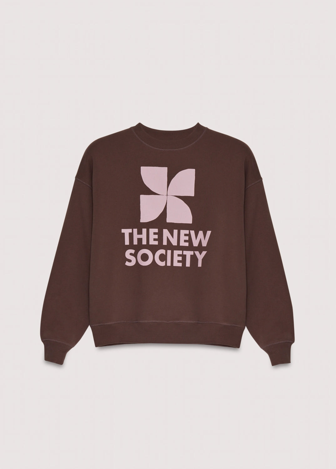 THE NEW SOCIETY | TNS LOGO WOMAN SWEATSHIRT - ROAST