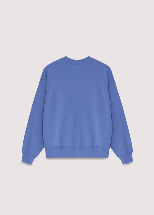 THE NEW SOCIETY | TNS LOGO WOMAN SWEATSHIRT - STARLIGHT BLUE
