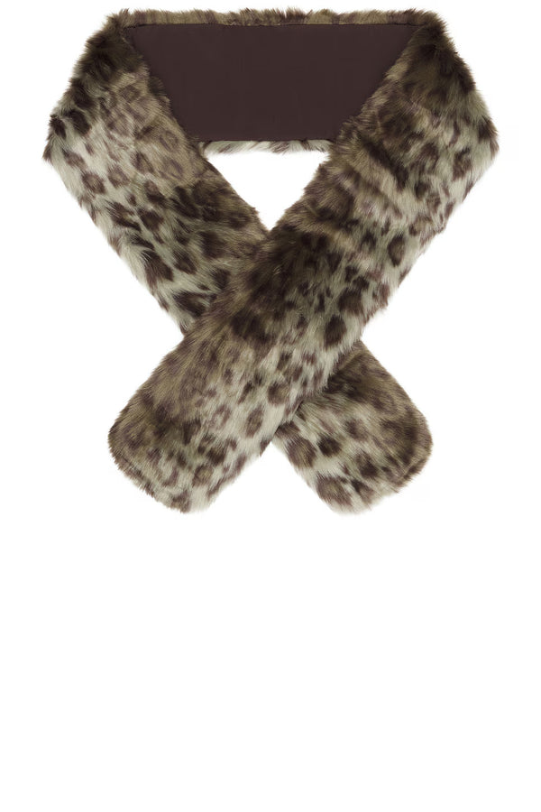 Unreal Fur | West End Scarf - Green Leopard