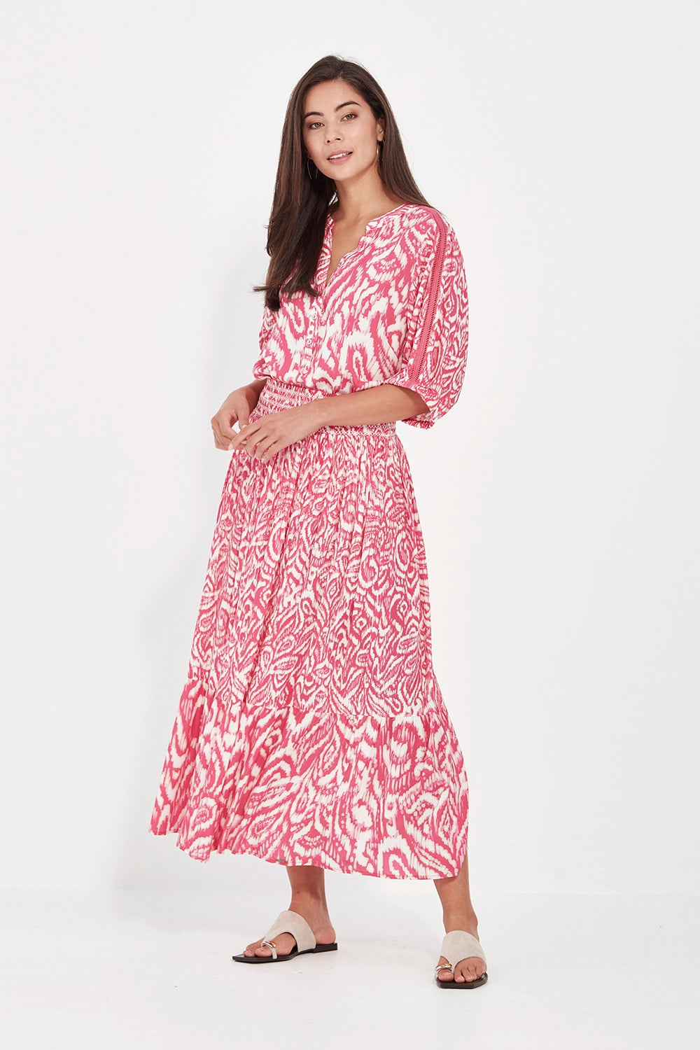 VERGE | VALE TOP - PINK PRINT