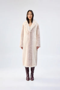 Unreal Fur | White Plains Coat - Ombre Cream