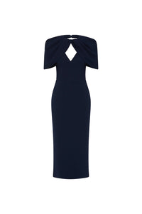 REBECCA VALLANCE | XENA MIDI - NAVY