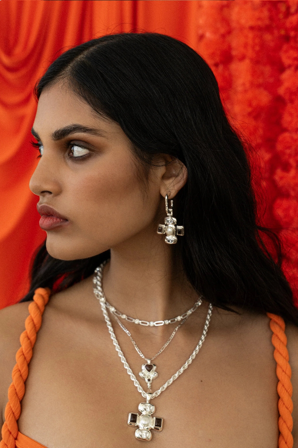 Mountain & Moon | Anushka Earrings | Silver