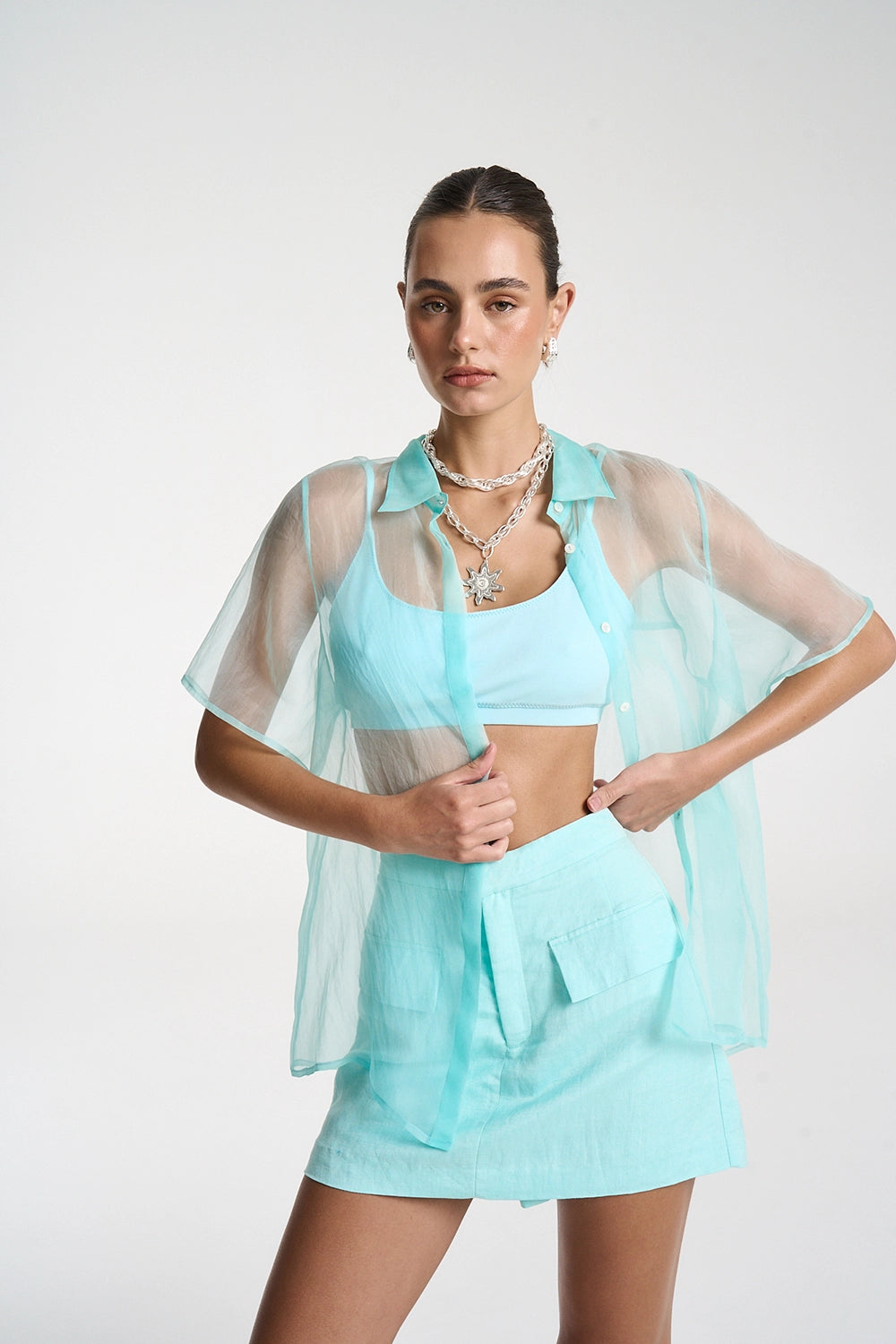 SUMMI SUMMI | ROMEO SHIRT - AQUA