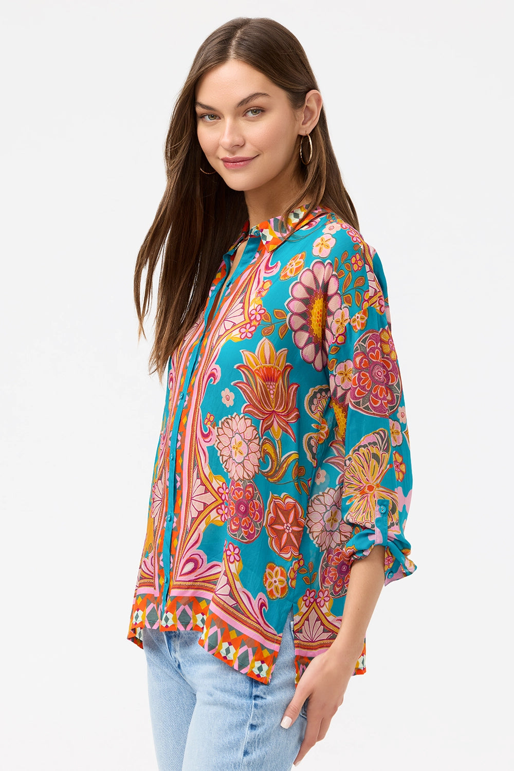 JOHNNY WAS | THE AUDREY BUTTON UP SHIRT - ENDORA C10125-E