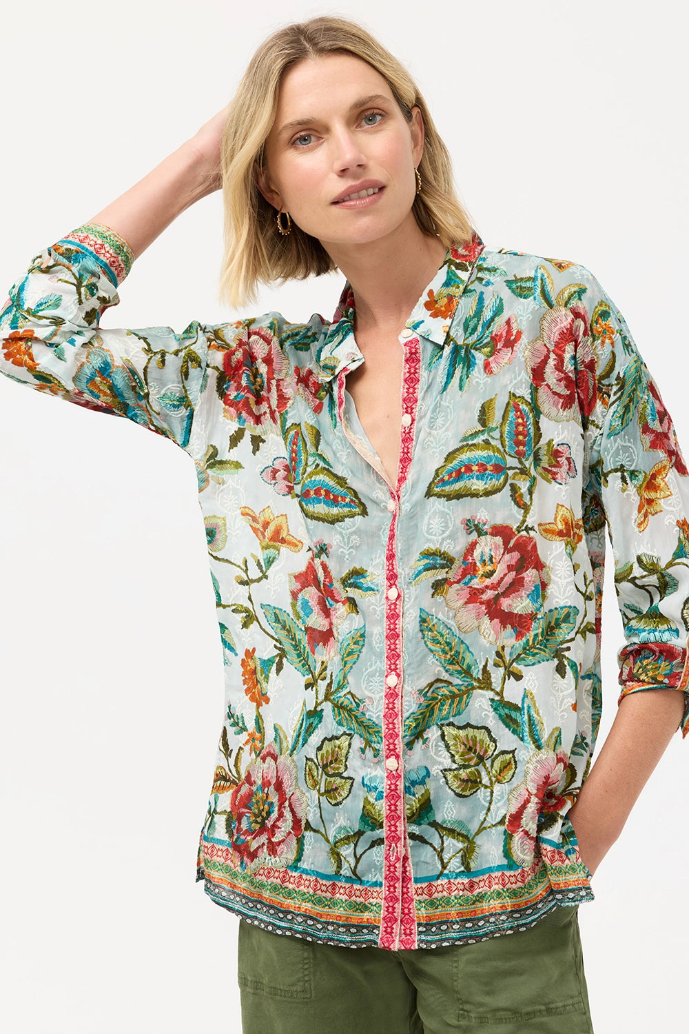 JOHNNY WAS | THE AUDREY BUTTON UP SHIRT - GILLIAN