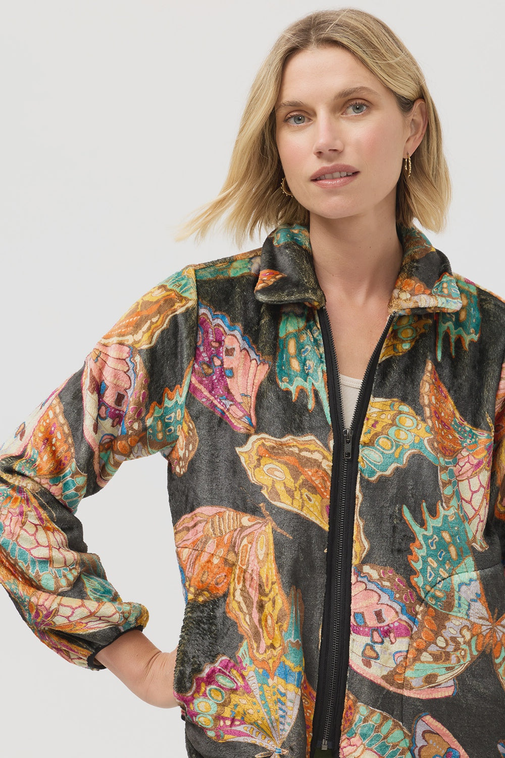 JOHNNY WAS | ESTHER SHERPA JACKET - OFELIA SCARF C41725-E