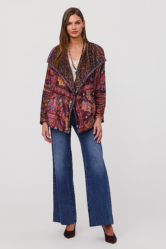 JOHNNY WAS | JOAN WRAP BINDED SHERPA JACKET - DOMITILA SCARF C42425-O