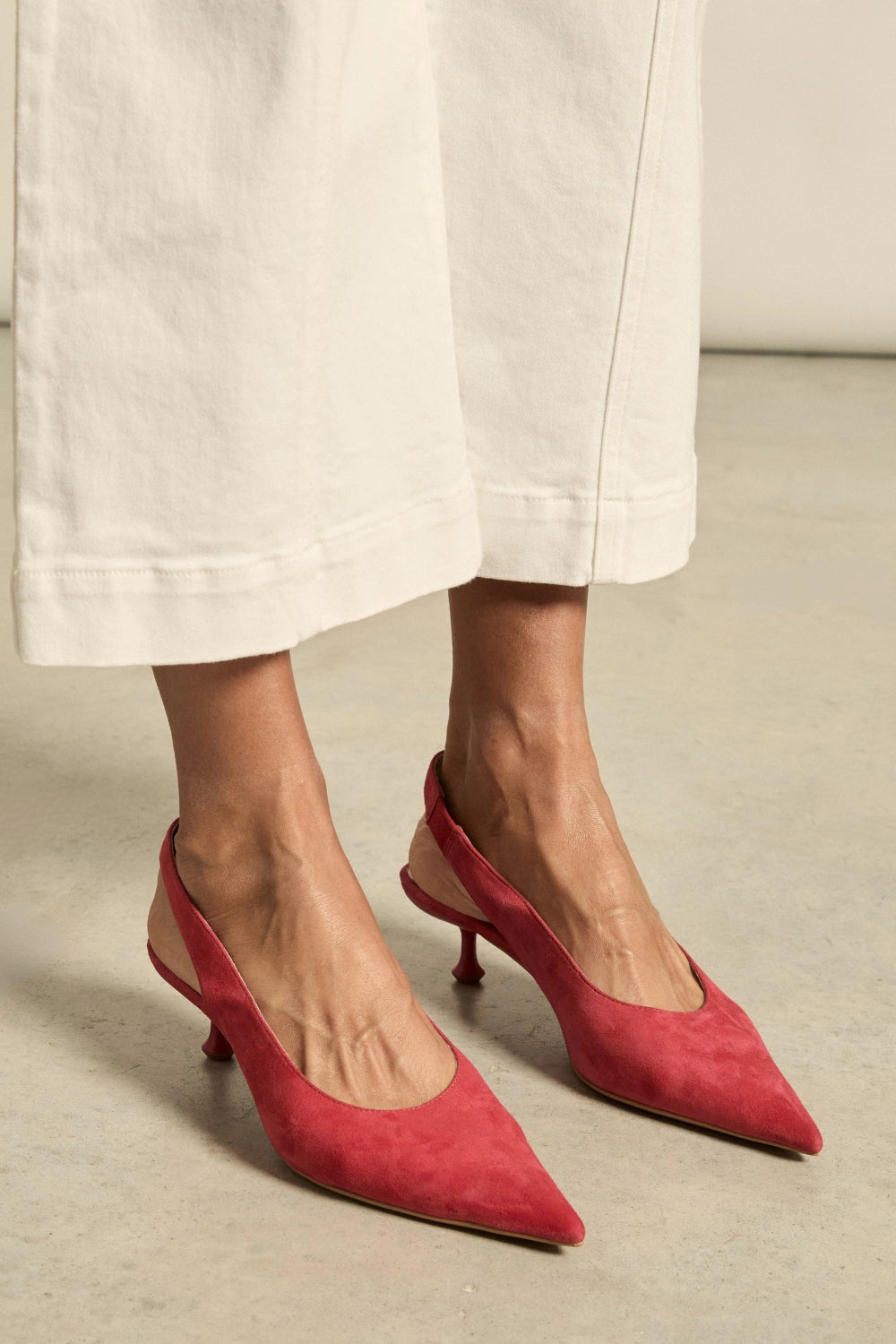 ZOE KRATZMANN | FAVOUR HEEL | CHERRY