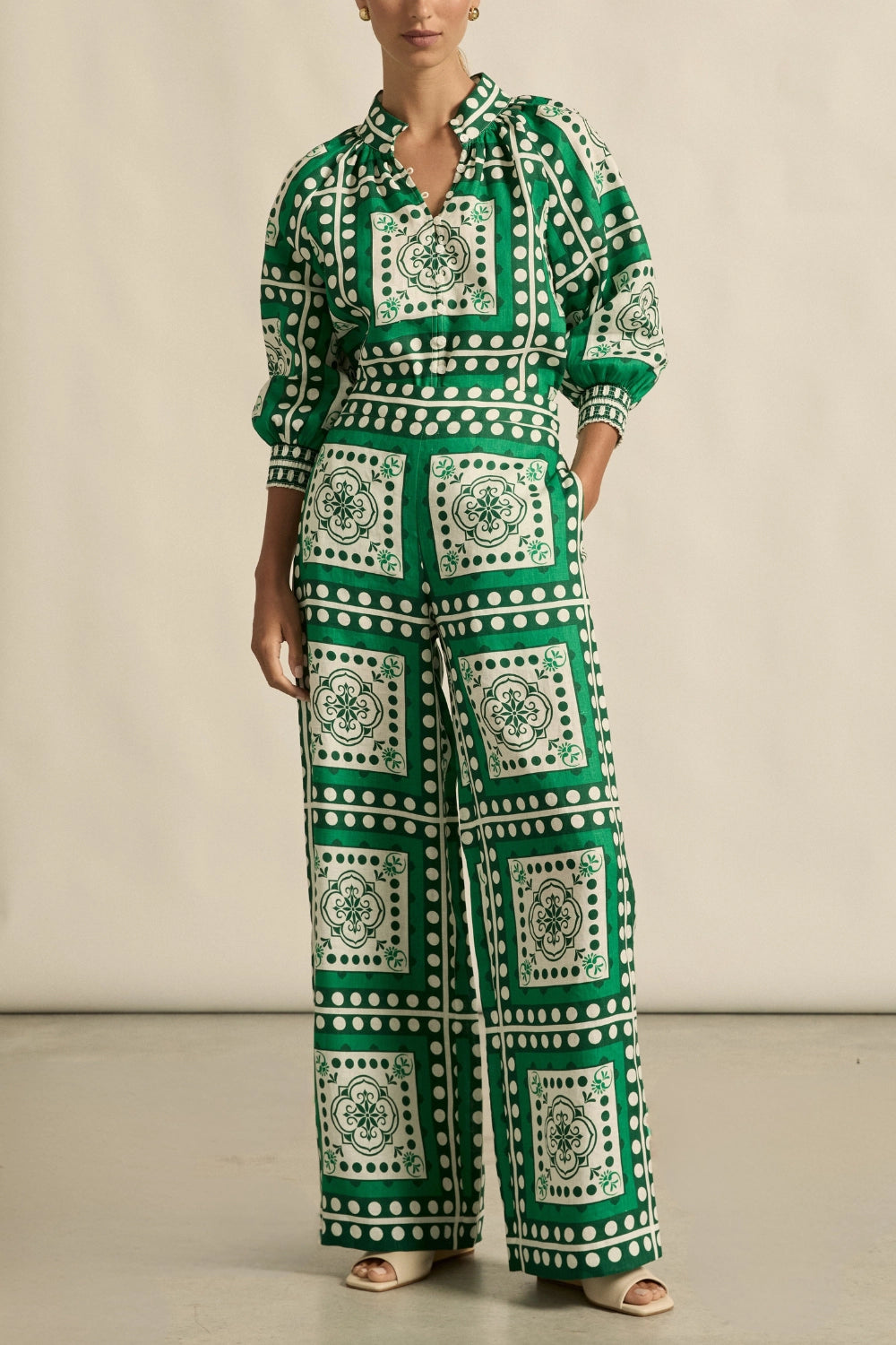 ZOE KRATZMANN | GESTURE PANT | PARROT SCARF