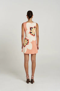 Summi Summi | Boatneck Mesh Mini Dress - Harlequin