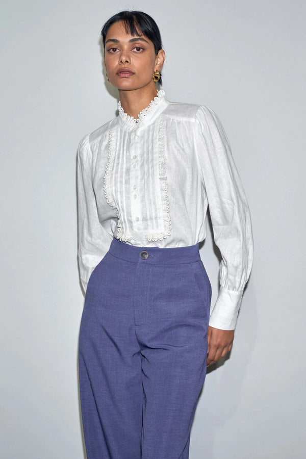 ZOE KRATZMANN |HAZE TOP | PORCELAIN