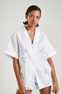 SUMMI SUMMI | COLLARED SS SHIRT - I HEART U
